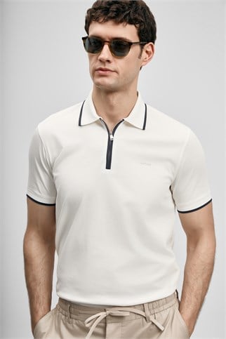 Chase Smart Erkek Polo Tişört Kırık Beyaz 111040236 CHASE-2Y6