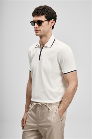 Chase Smart Erkek Polo Tişört Kırık Beyaz 111040236 CHASE-2Y6
