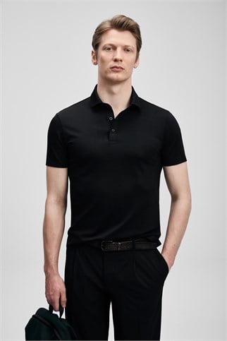 Jaxon Hi- Tech Performance Dikişsiz Polo Tişört Siyah 111040241 JAXON-2Y6