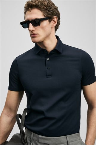 Jaxon Hi- Tech Performance Dikişsiz Polo Tişört Lacivert 111040241 JAXON-2Y6