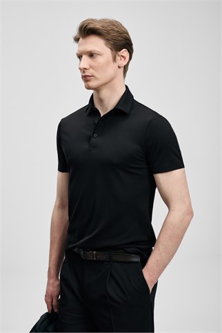 Jaxon Hi- Tech Performance Dikişsiz Polo Tişört Siyah 111040241 JAXON-2Y6