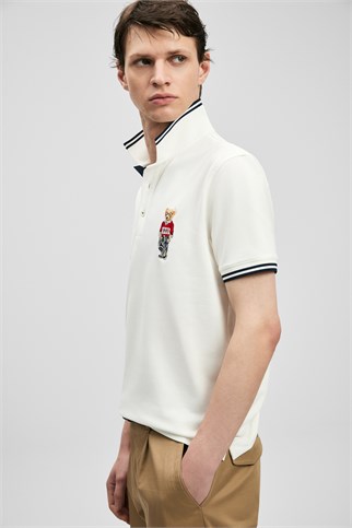 Brady Smart Erkek Polo Tişört Kırık Beyaz 111040245 BRADY-2Y6