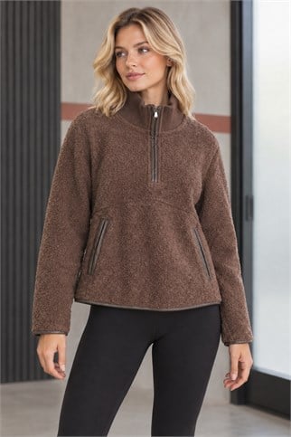 MALFOY 6PR-2K7 LUMBERJACK SWEAT-KAHVE