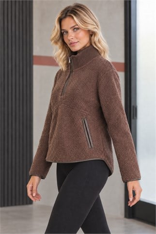 MALFOY 6PR-2K7 LUMBERJACK SWEAT-KAHVE