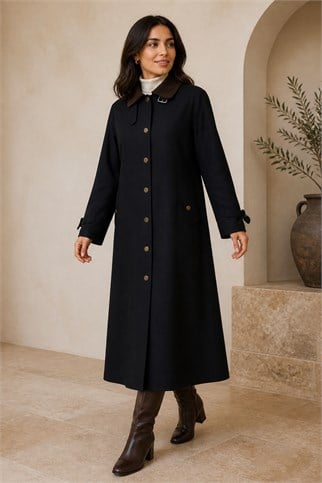 MASSİMO DONNA-İHYA833-2K7 M.DONNA TRENCH-SİYAH