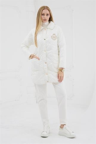 ÇITÇITLI ŞİŞME EKRU KADIN KABAN MB15.150-2K5