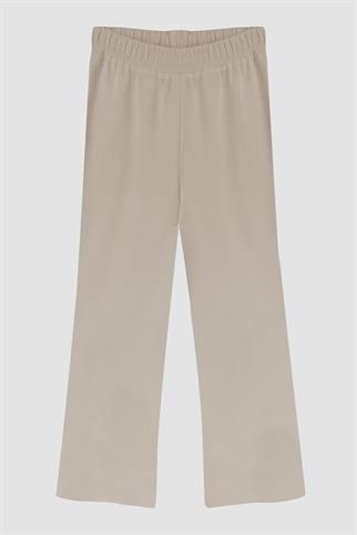 GENİŞ PAÇA BEJ KADIN  KREP PANTOLON MB20.56-2Y5