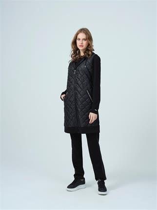 YELEKLİ PANTOLONLU SİYAH KADIN  TAKIM MB24.365-2Y5