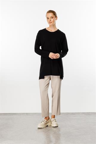 V YAKA BASİC ÖRME KADIN TUNİK 30227-2K5