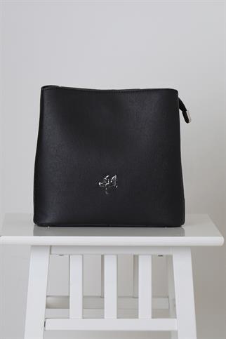 ÇİFT ASKILI SİYAH KADIN POSTACI ÇANTA 1311-2Y4