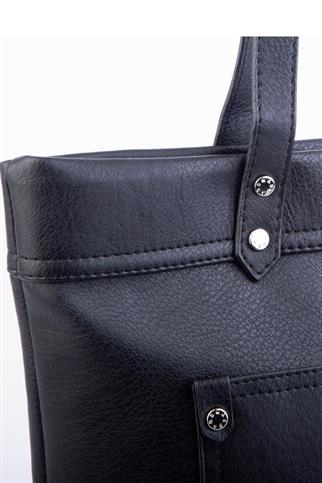 SİYAH  KADIN OMUZ ÇANTASI 1359-2Y4