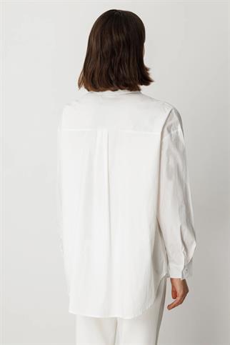 Taş Detaylı  Beyaz Kadın Gömlek  50366-2Y5