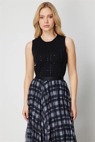 60310-2K6 ONTEKS BLUZ-SİYAH