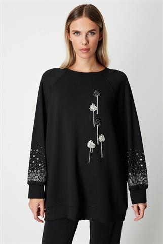 66305-2K6 ONTEKS TUNİK-SİYAH