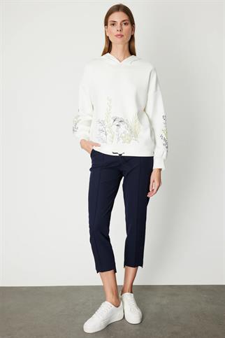 66360-2K6 ONTKES SWEAT-EKRU