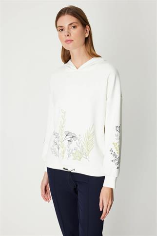 66360-2K6 ONTKES SWEAT-EKRU