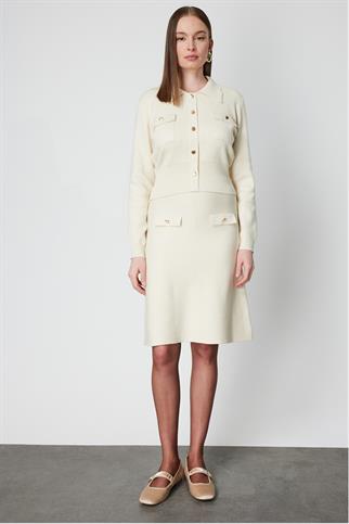 69507-2K6 ONTEKS CEKET-KREM