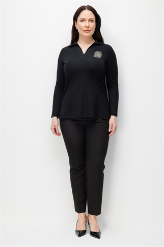 71372-2Y6 ONTEKS BLUZ-SİYAH