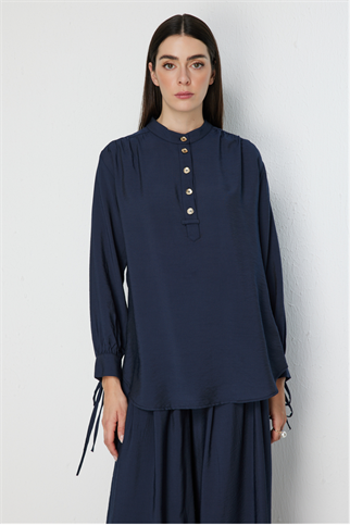 72355-2Y6 ONTEKS BLUZ-LACİVERT