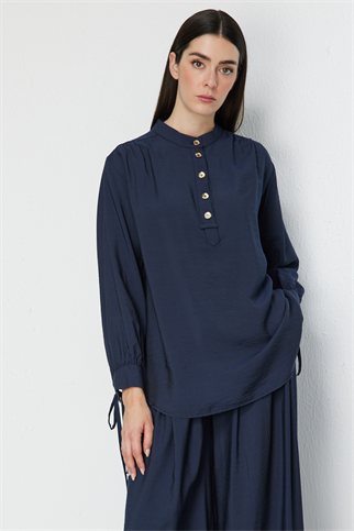 72355-2Y6 ONTEKS BLUZ-LACİVERT