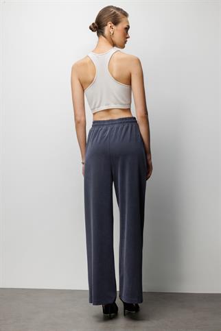 Beli Bağcıklı Bol Paça Eşofman Altı Lacivert 76319-2Y6