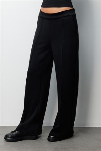 Bol Paça Çimalı Eşofman Altı Siyah 76334-2Y6