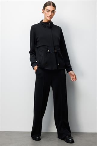 Bol Paça Çimalı Eşofman Altı Siyah 76334-2Y6