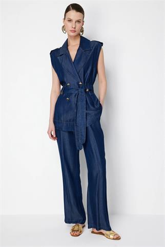 Beli Lastikli Çimalı Pantolon Indıgo 78911-2Y6