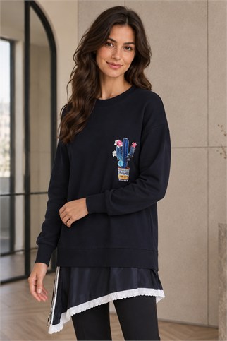 10818-2K7 PUANE TUNİK-NAVY