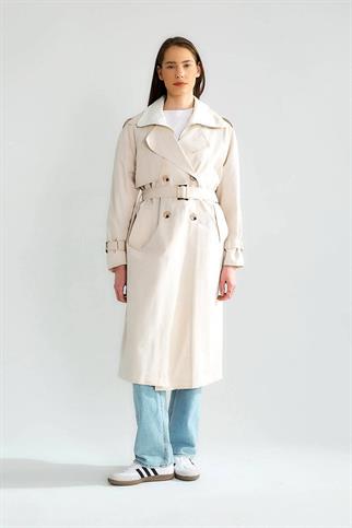 D87127-2K6 ROBİN TRENCH-TAŞ EKRU
