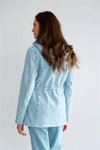 İÇİ ASTARLI LACİ KADIN TRENÇKOT   D87132-2Y5