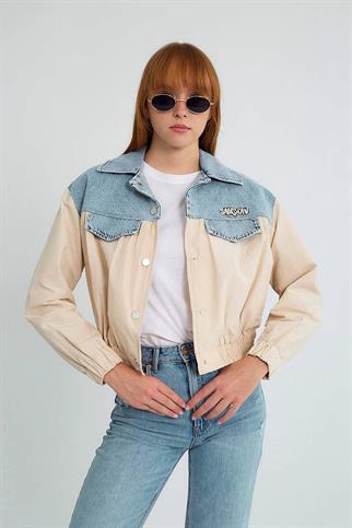 KOT DETAYLI TAŞ KADIN MONT D99393-2Y5