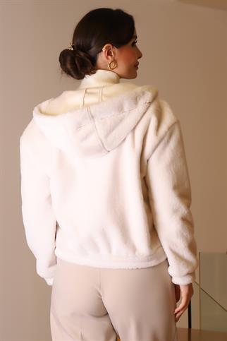 CEPLİ FERMUARLI EKRU KADIN MONT  D99508-2K5