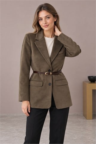 Kadın Haki Ceket D98113-2K7