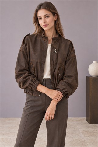 Kadın Kahve Mont D99776-2K7