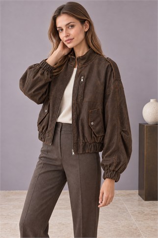 Kadın Kahve Mont D99776-2K7