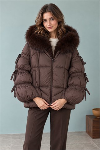 Kadın Kahve Mont D99813-2K7