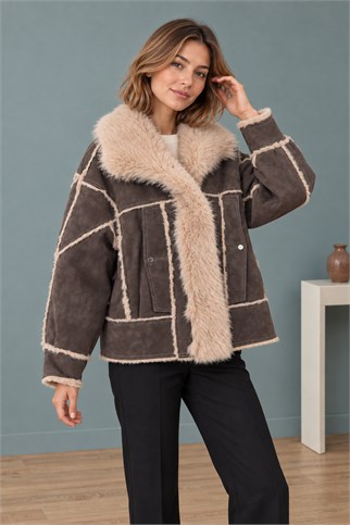 Kadın Kahve Mont D99867-2K7