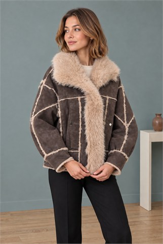 Kadın Kahve Mont D99867-2K7