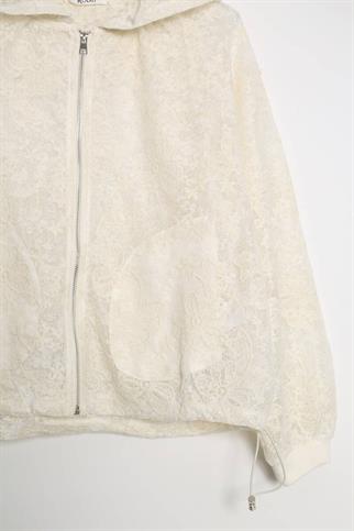 KAPÜŞONLU CEPLİ NATURAL KADIN MONT  M38656-2Y5