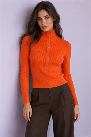 Kadın Oranj Triko T95170-2K7