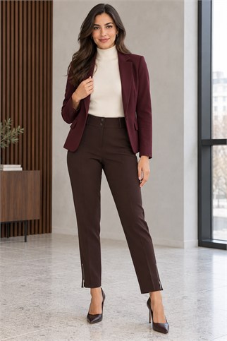 Kadın Kahve Pantolon 6622-2K7