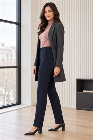 Kadın Lacivert Pantolon 6621-2K7