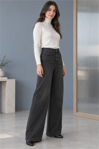 Kadın Siyah Pantolon 3592-2K7