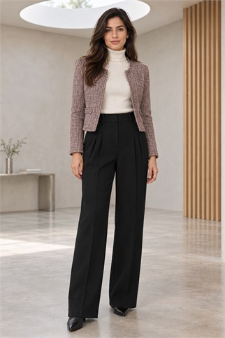 Kadın Siyah Pantolon 9012-2K7