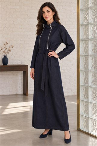 32475-2K7 SOUL ELBİSE-NAVY