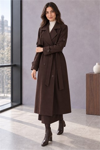 SOUL32553-2K7 SOUL TRENCH-KAHVE