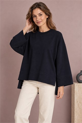 32560-2K7 SOUL BLUZ-NAVY