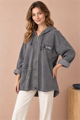 11099-2K7 VELA CEKET-GRİ