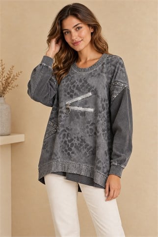 58939-2K7 VELA BLUZ-ANTRASİT
